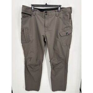Truewerk T2 Men's Gray Nylon Blend Stretch Cargo Work Utility Pants 42x32, Flaws